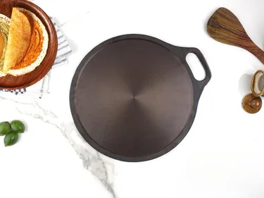Dosa Tawa - Cast Iron - Single Handle - Grinded.